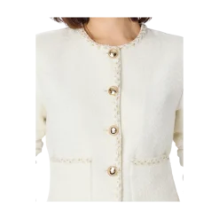 Veronica Virta Aexa Tweed Jacket - Cream White