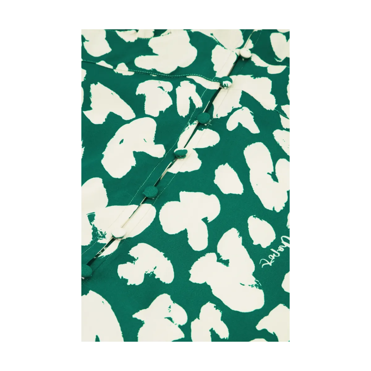 New Fabienne Chapot Ana Dress - Evergreen/Cosy White
