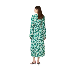 New Fabienne Chapot Ana Dress - Evergreen/Cosy White