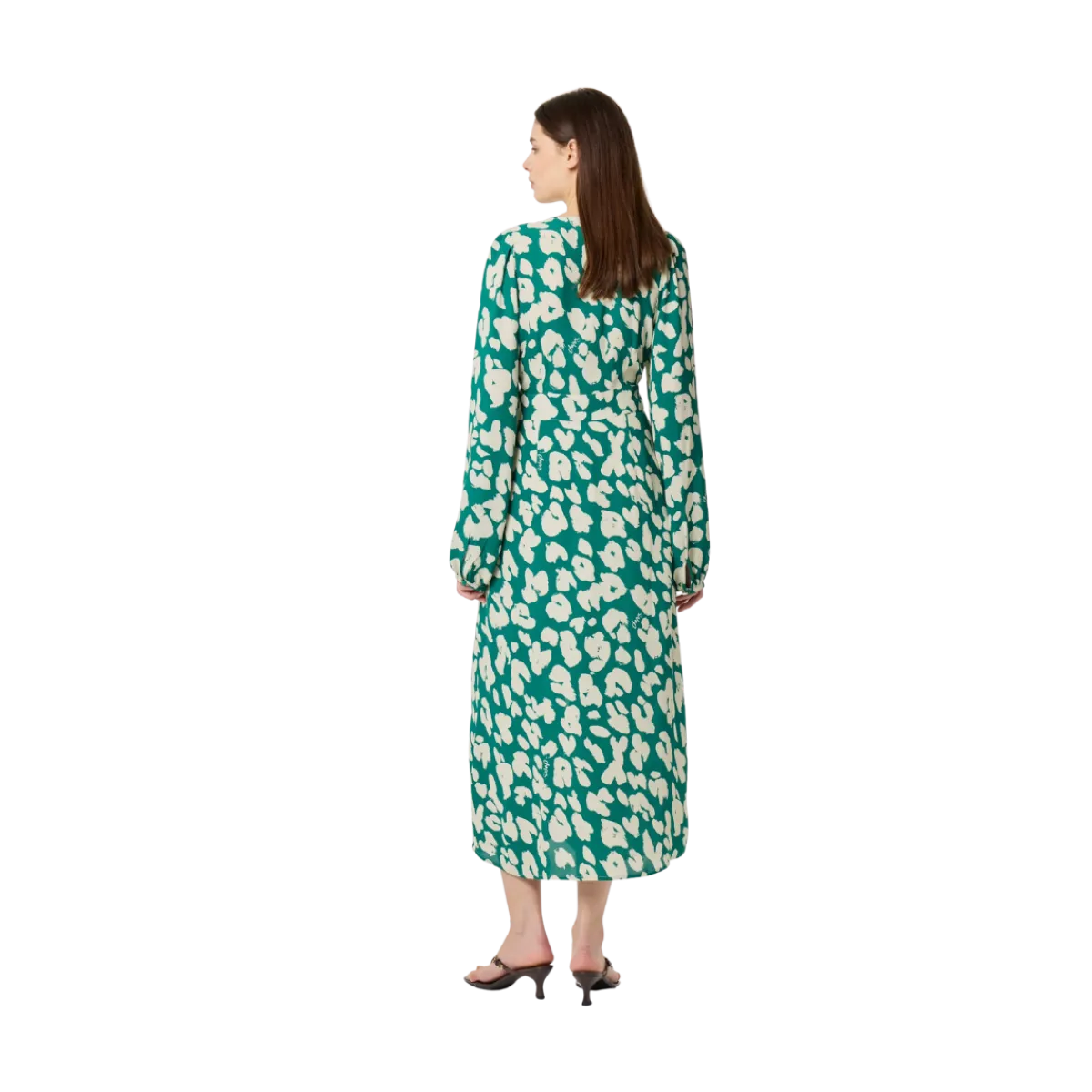 New Fabienne Chapot Ana Dress - Evergreen/Cosy White