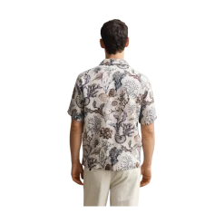 Clearance Gant Aop Camp Collar hirt - Oat Beige