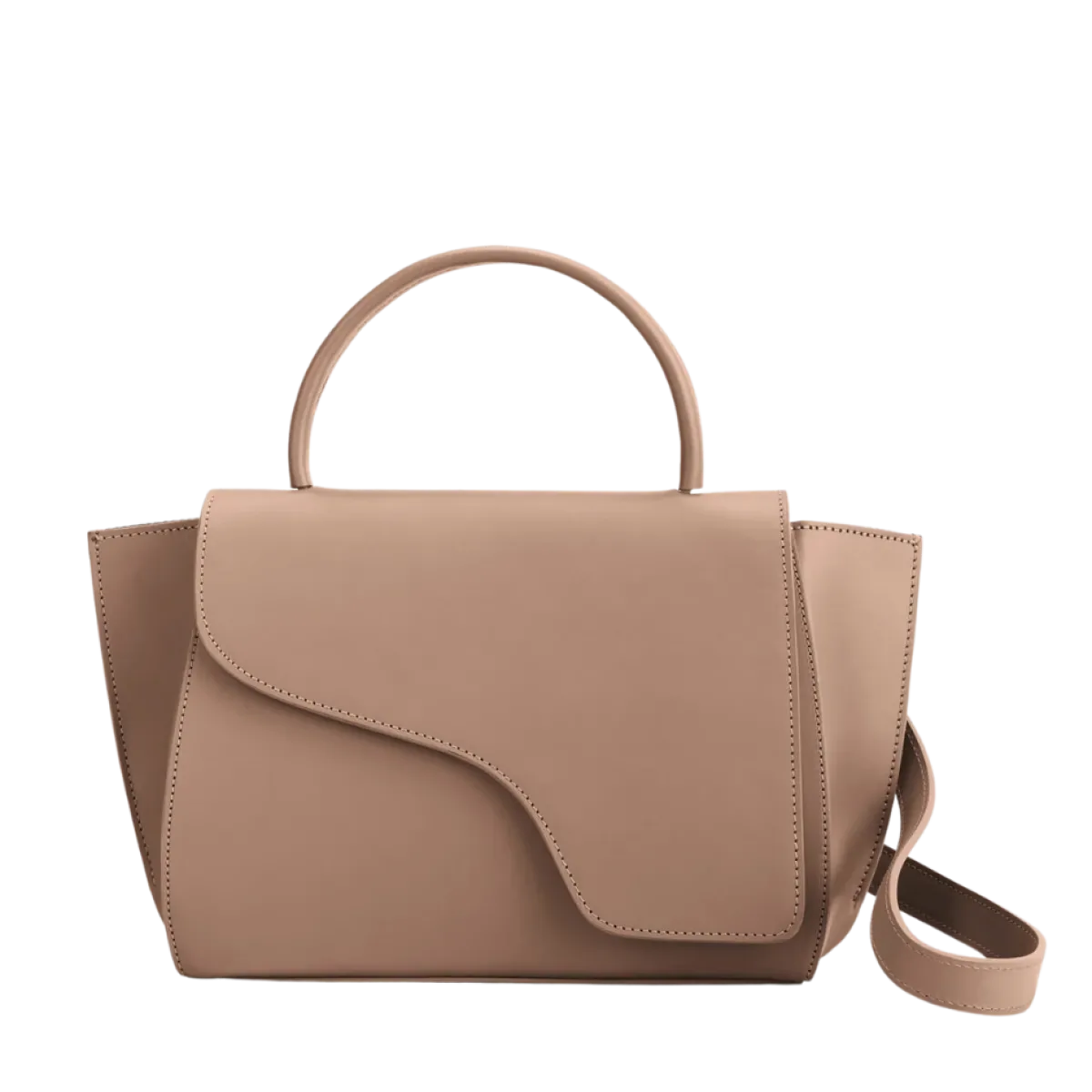 Clearance ATP Atelier Arezzo Leather Handbag - Beige