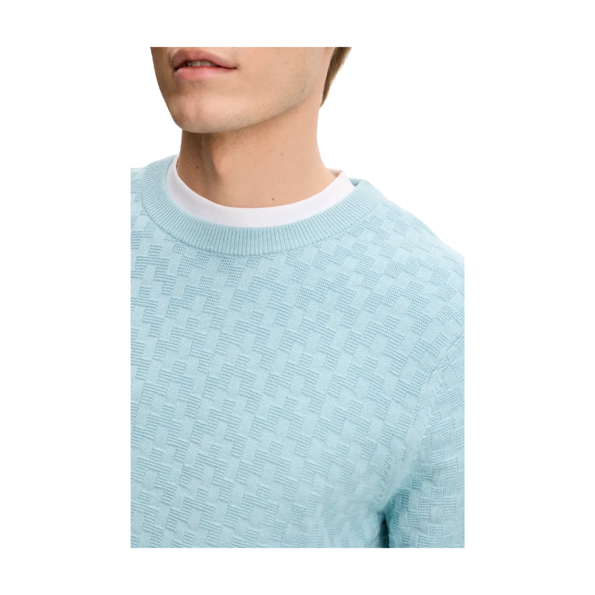 New J.Lindeberg Arthur Knit Org Cotton - Forget-e-Not