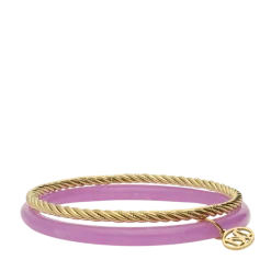 New My Jewellery Bangle Set Thin Lila - Gold