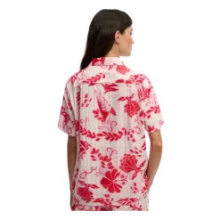 Discount Superdry Beach Printed S/S Shirt - Ikat Floral Red