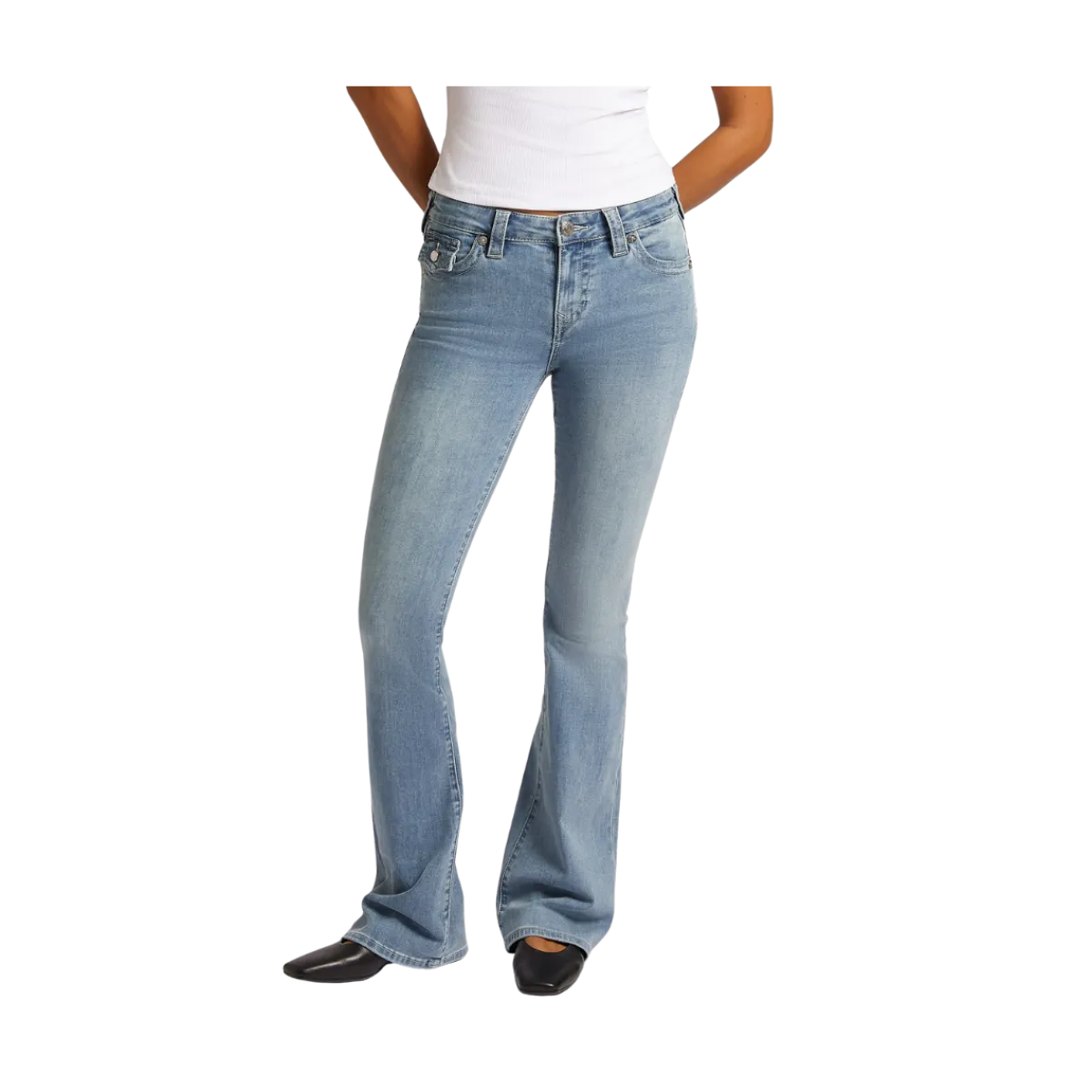 Hot True Religion Becca Mid Rise Boot Cut - Blue