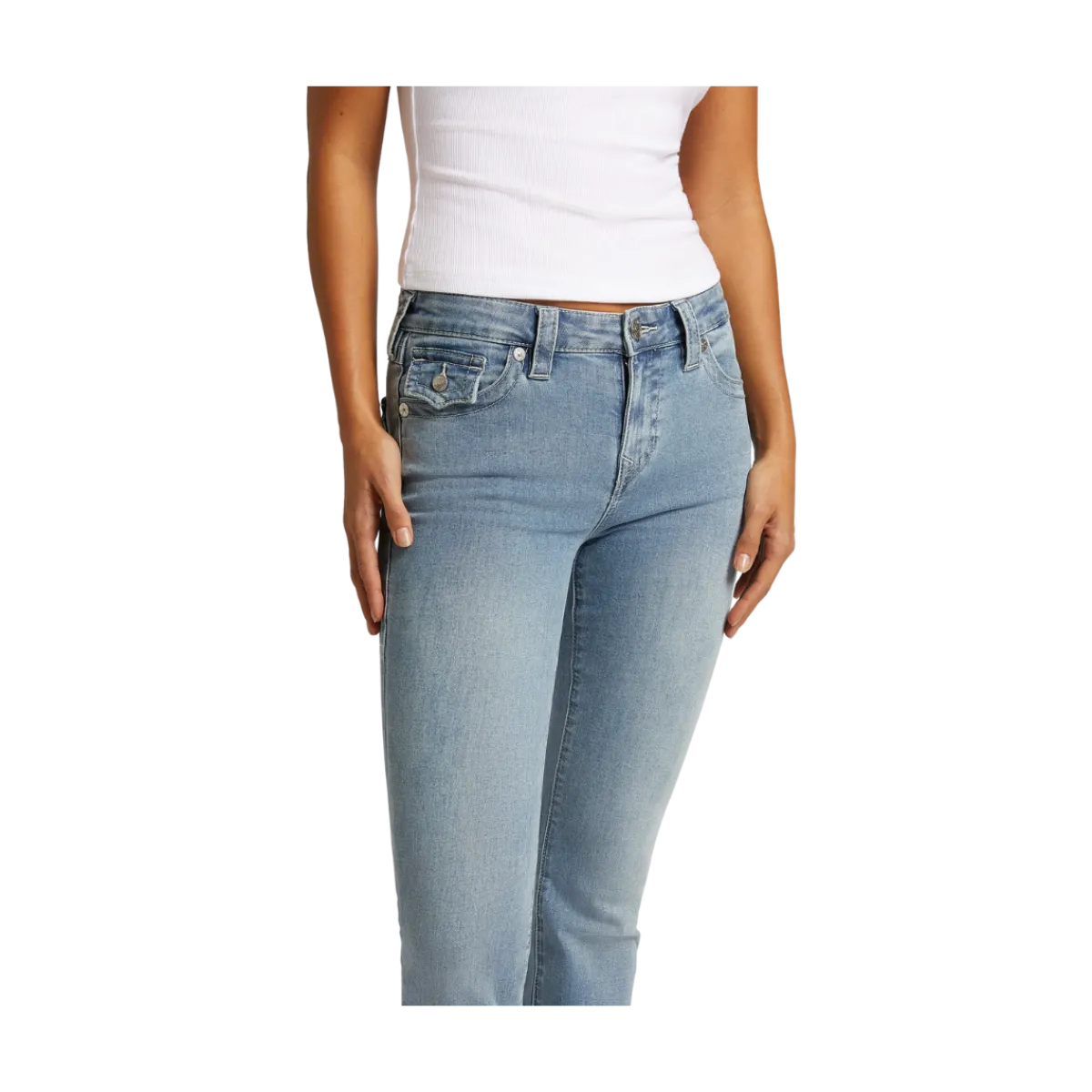 Hot True Religion Becca Mid Rise Boot Cut - Blue