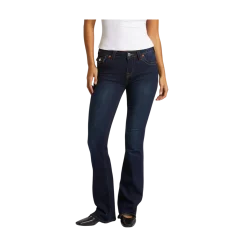 New True Religion Becca Mid Rise Boot Cut Flap - Muddy Waters