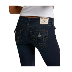 New True Religion Becca Mid Rise Boot Cut Flap - Muddy Waters