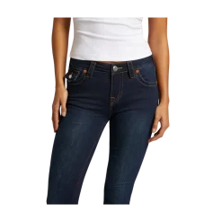 New True Religion Becca Mid Rise Boot Cut Flap - Muddy Waters