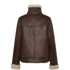 Hot RockandBlue Belle Aviator Jacket - 19970 Dark Brown/Beige