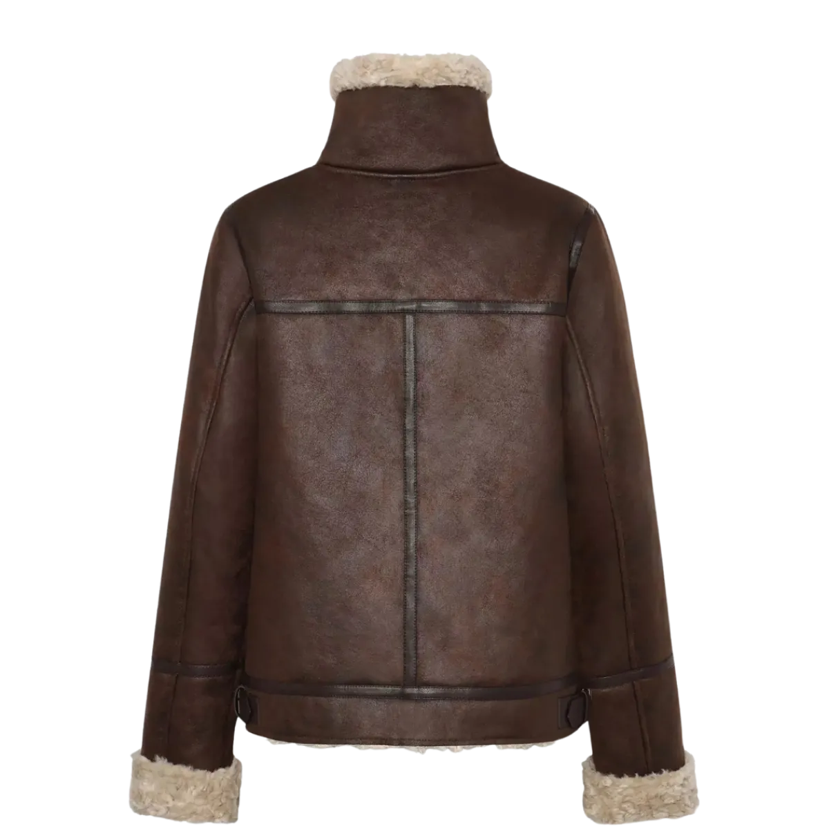 Hot RockandBlue Belle Aviator Jacket - 19970 Dark Brown/Beige