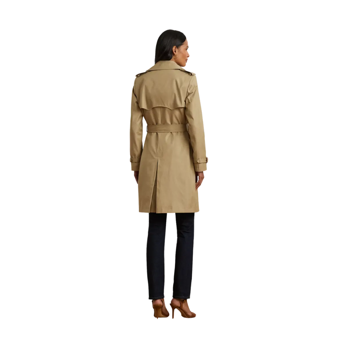 New Lauren Belted Lined Coat - Birch Tan