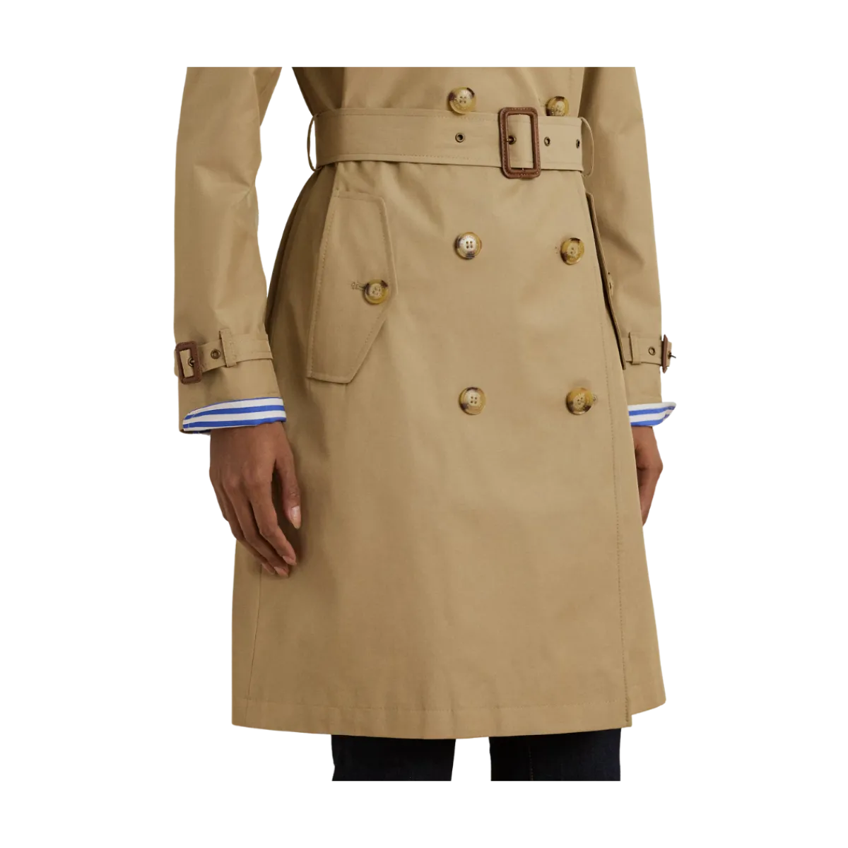 New Lauren Belted Lined Coat - Birch Tan