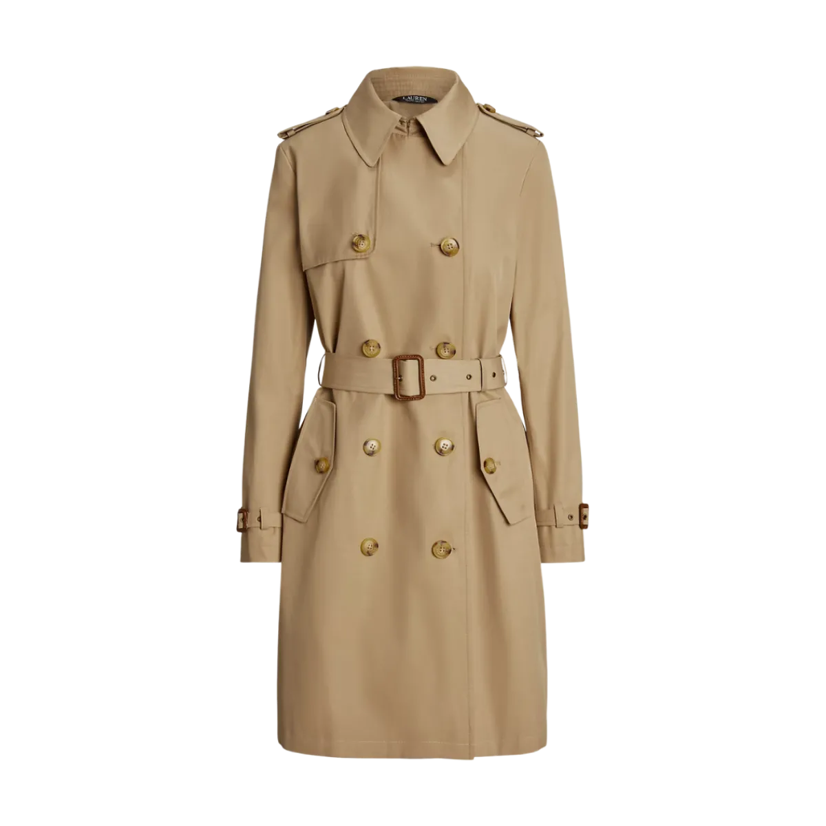 New Lauren Belted Lined Coat - Birch Tan