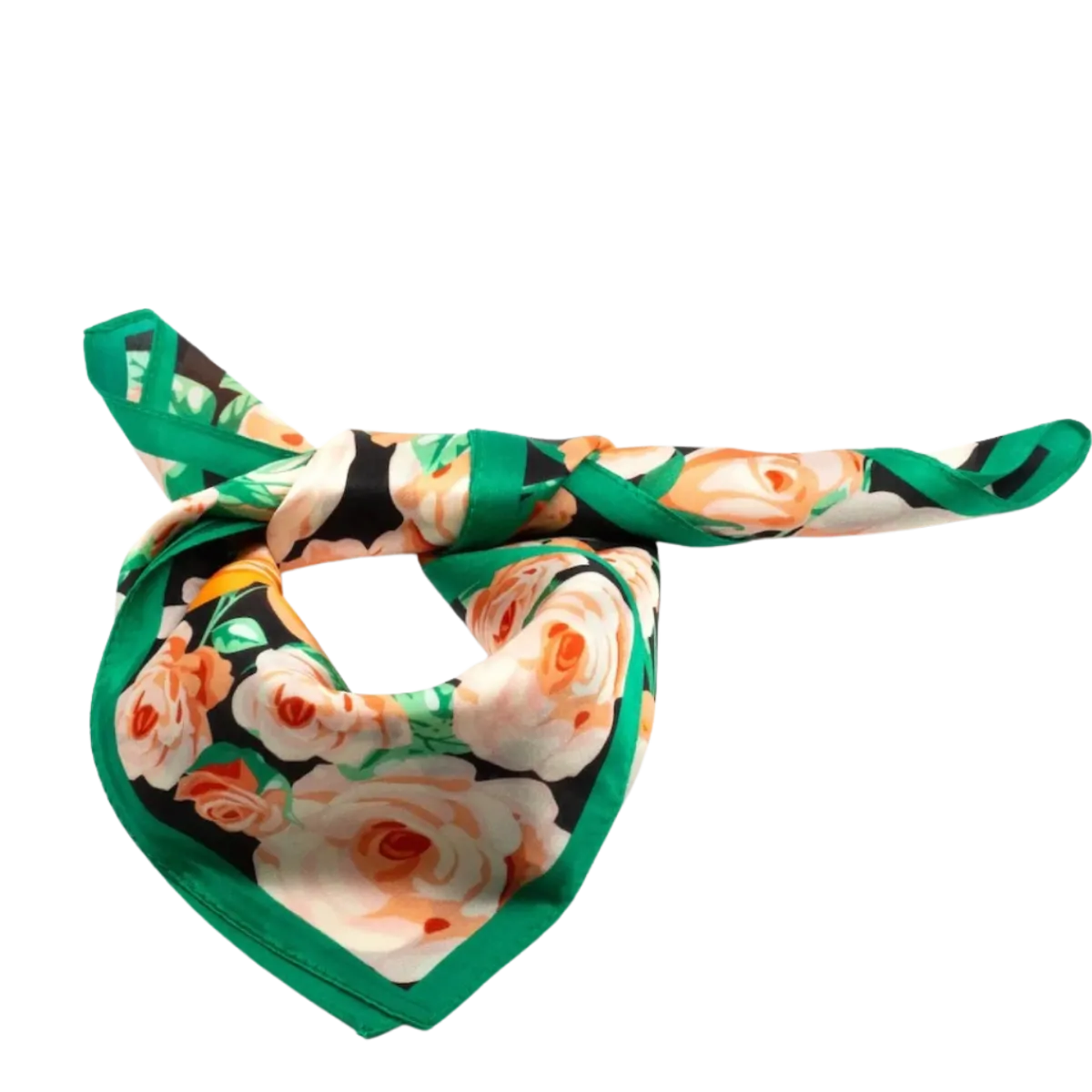 Clearance Seven/East Bercy Silk Scarf 50x50cm - Green
