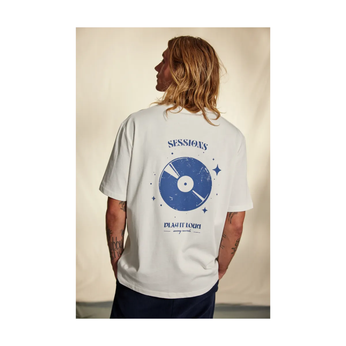 New Aveny Berkeey Tee eion Front And Back - Amot White