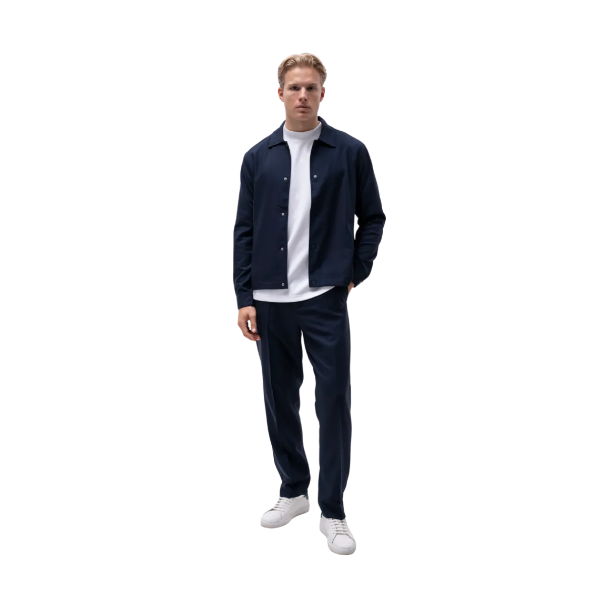 Best Brand Island Blake Overhirt - Navy