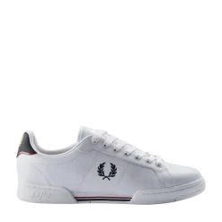 Best Fred Perry B722 Leather - White/Navy