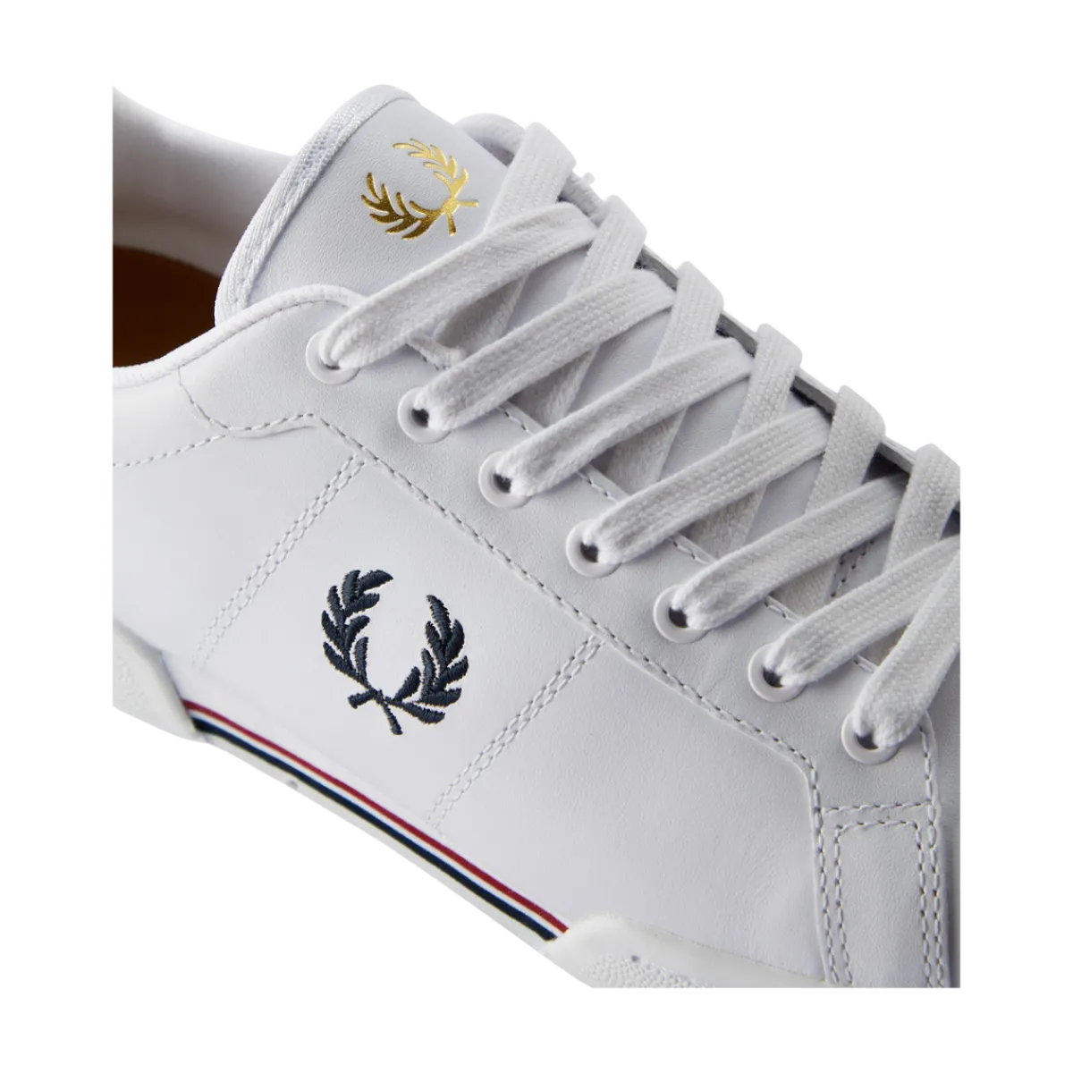 Best Fred Perry B722 Leather - White/Navy
