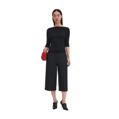 Hot Filippa K Boatneck Rib Top - Black