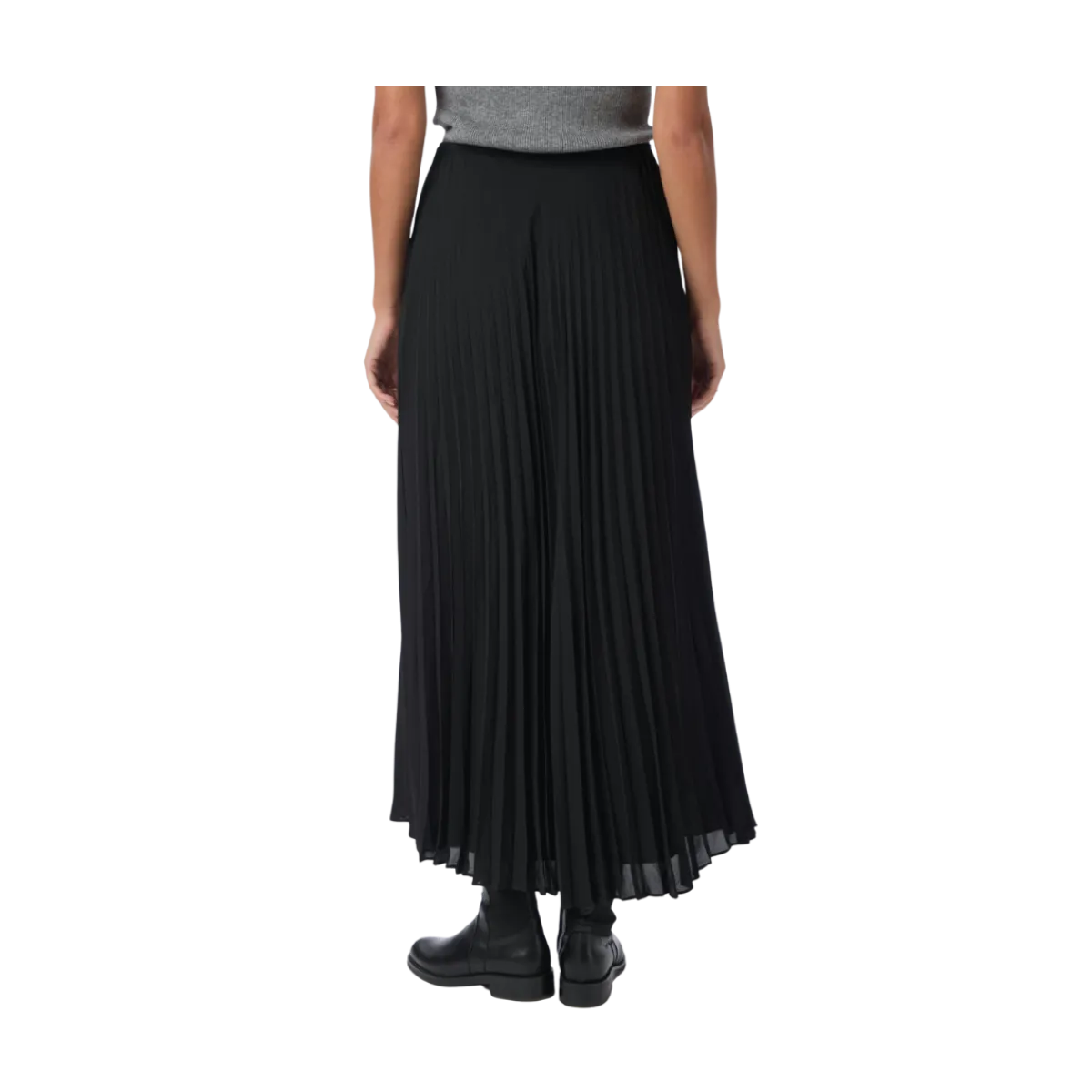 Hot Neo Noir Boni Simple Plisse Skirt - Black