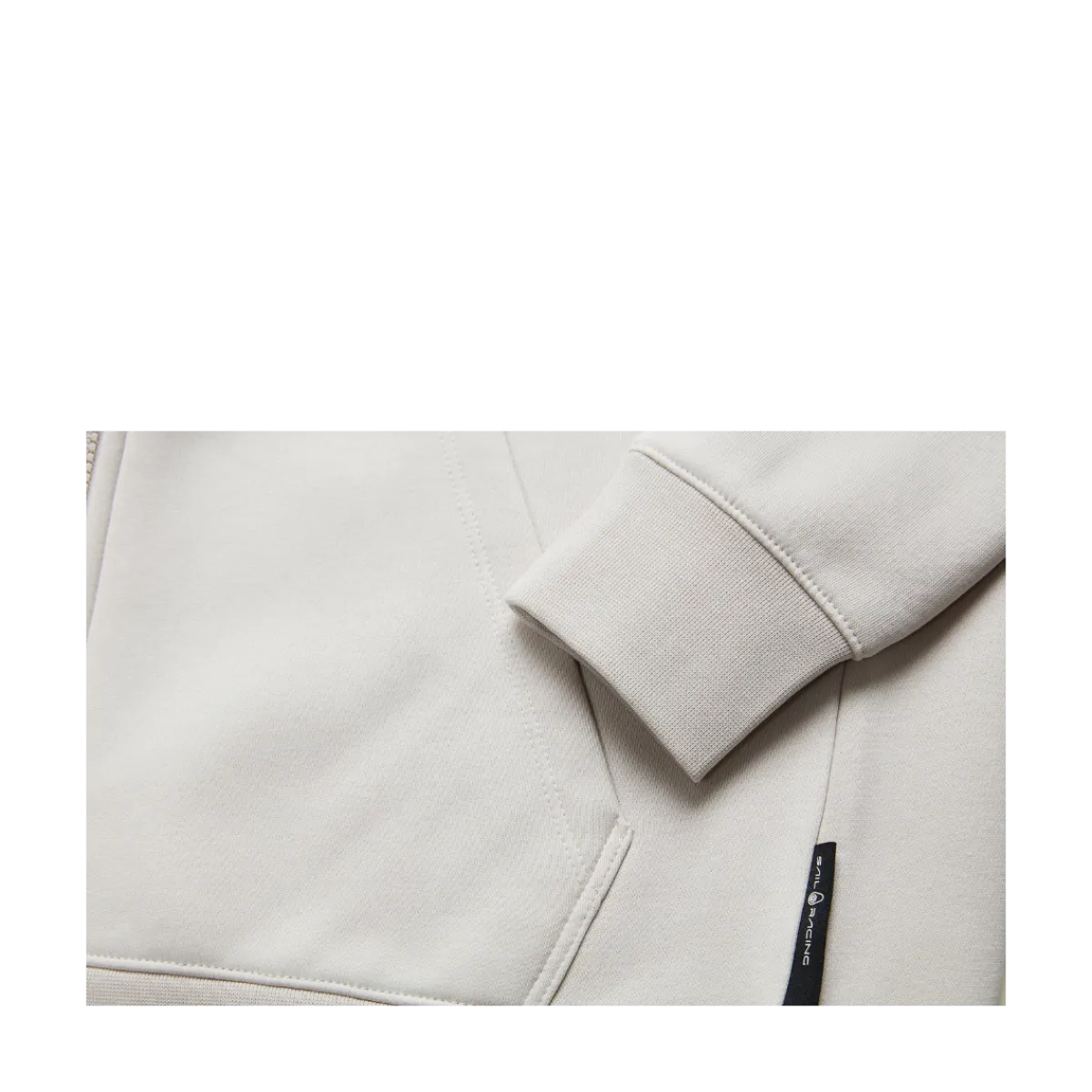 New Sail Racing Bowman ogo Zip Hood - Ecru