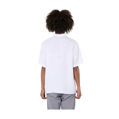 Online Knowledge Cotton Apparel Box hort eeve inen hirt - Bright White