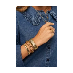 New My Jewellery Bracelet Elastic Stripes Small - Gold