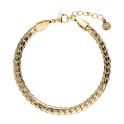 Best My Jewellery Bracelet flat link - Gold