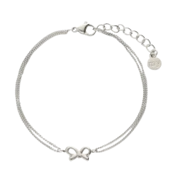 Clearance My Jewellery Bracelet Gifting Bow - Silver