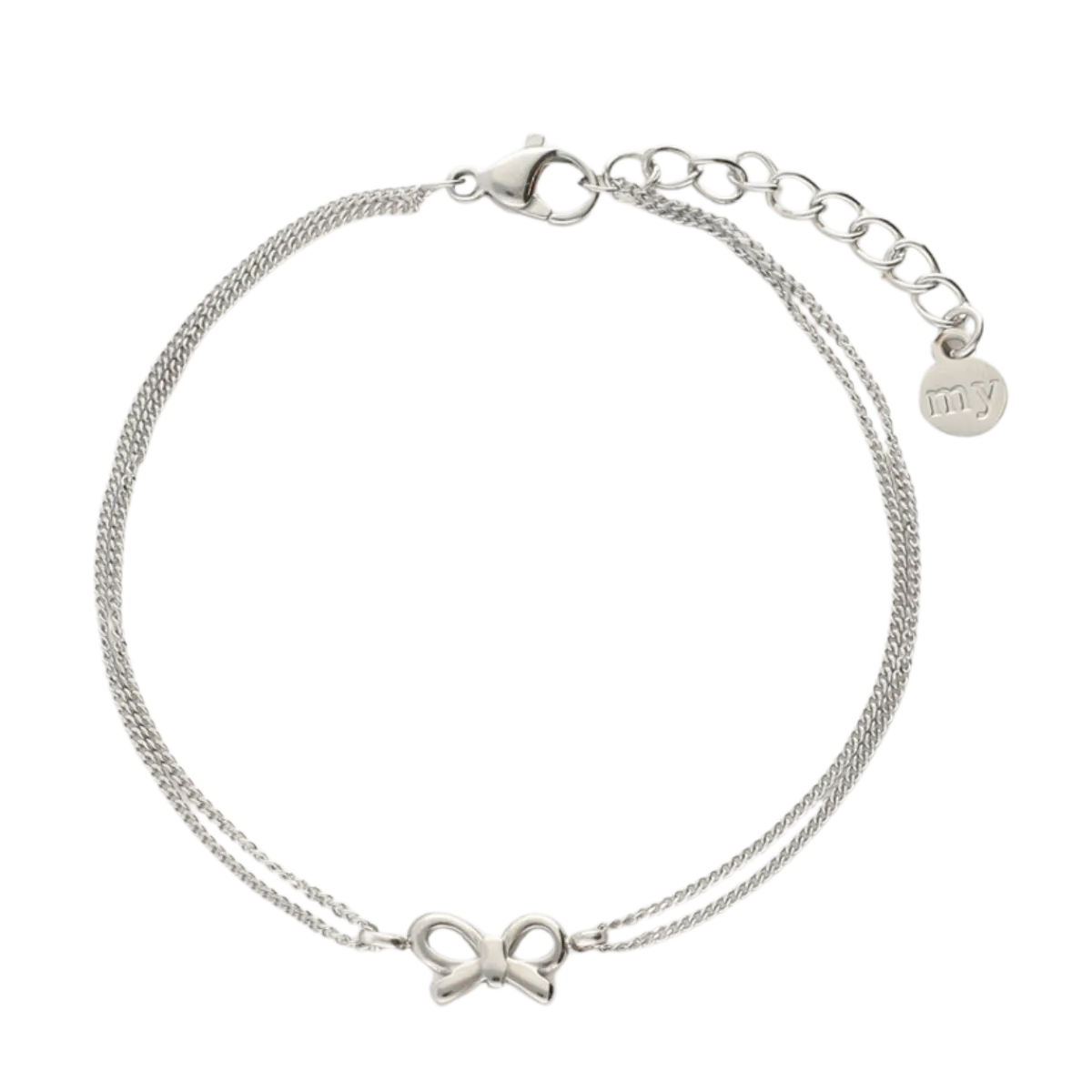Clearance My Jewellery Bracelet Gifting Bow - Silver