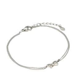 Clearance My Jewellery Bracelet Gifting Bow - Silver