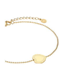 Discount My Jewellery Bracelet Heart Pendant - Gold