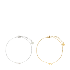 New My Jewellery Bracelet set two hearts - Multicolor