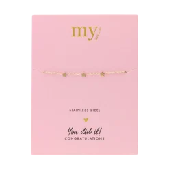 My Jewellery Bracelet Three Stars - Gold