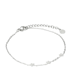 Clearance My Jewellery Bracelet Three Stars - Silver