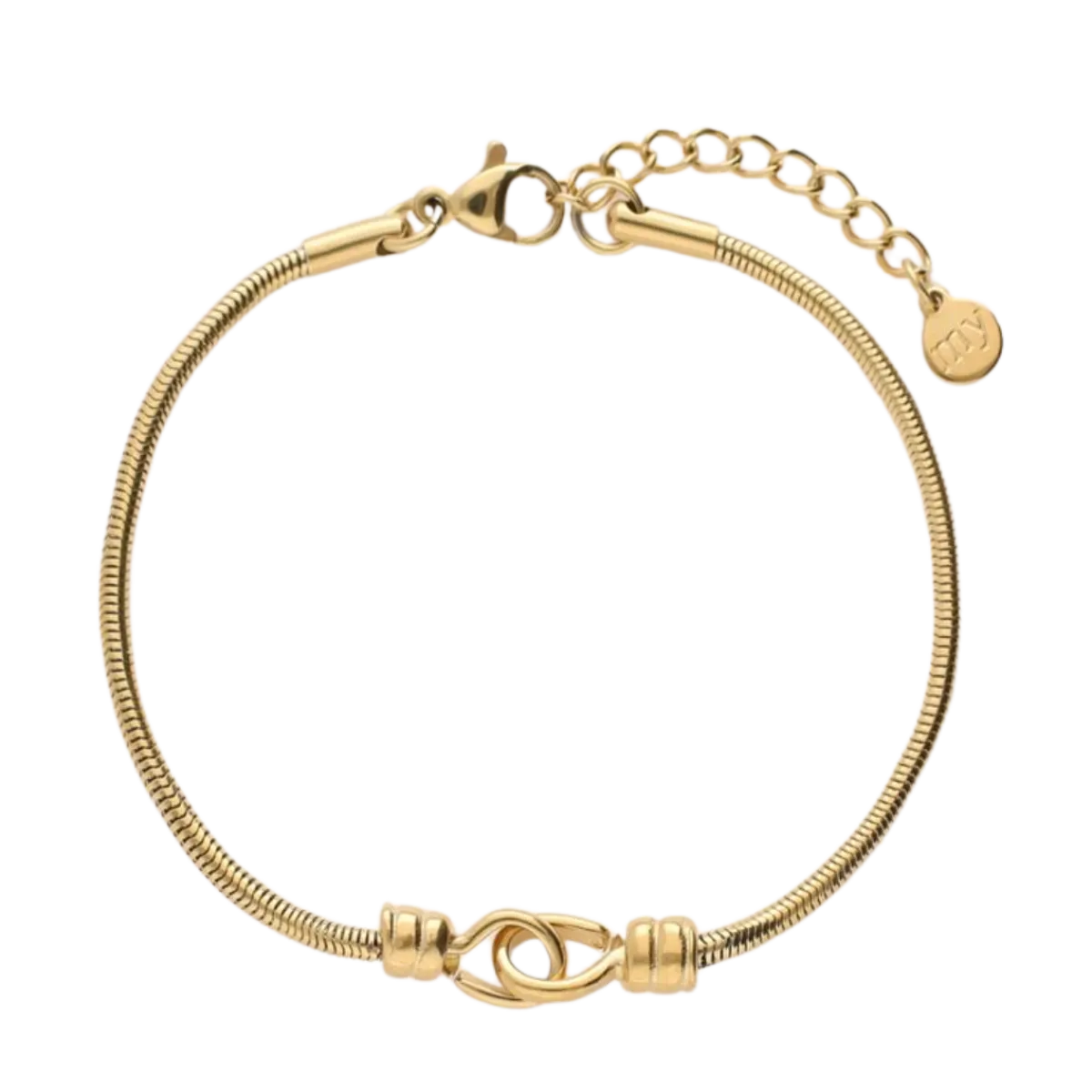 Discount My Jewellery Bracelet Vintage Connected - Gold