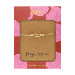 Discount My Jewellery Bracelet Vintage Connected - Gold