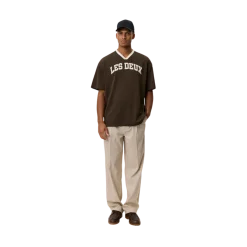 Discount Les Deux Bronson Mesh T-Shirt - Turkish Coffee Brown