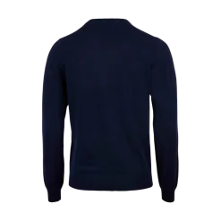 Outlet Stenströms Cashmere Crew Neck - Navy
