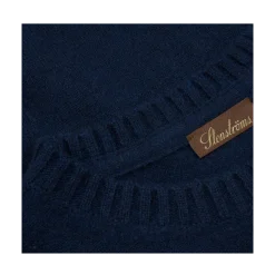 Outlet Stenströms Cashmere Crew Neck - Navy
