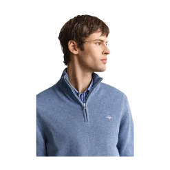 Outlet Gant Caua Cotton Hafzip - Denim Bue Meange