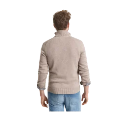 New Gant Caual Cotton Halfzip - DK. and Melange