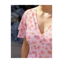 Online Neo Noir Celesse Flower Fade Dress - Light Pink