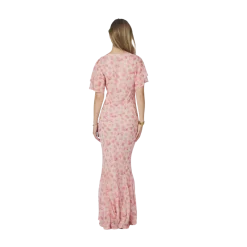Online Neo Noir Celesse Flower Fade Dress - Light Pink