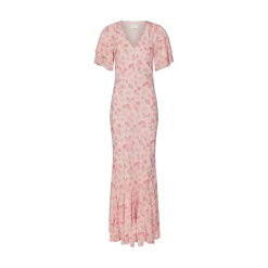 Online Neo Noir Celesse Flower Fade Dress - Light Pink