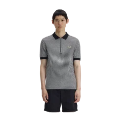 Discount Fred Perry Chequerboard Poo hirt - Back