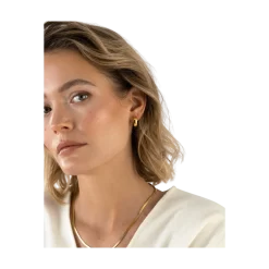 Clearance Mockberg Chunky Gold Hoops Medium - Gold