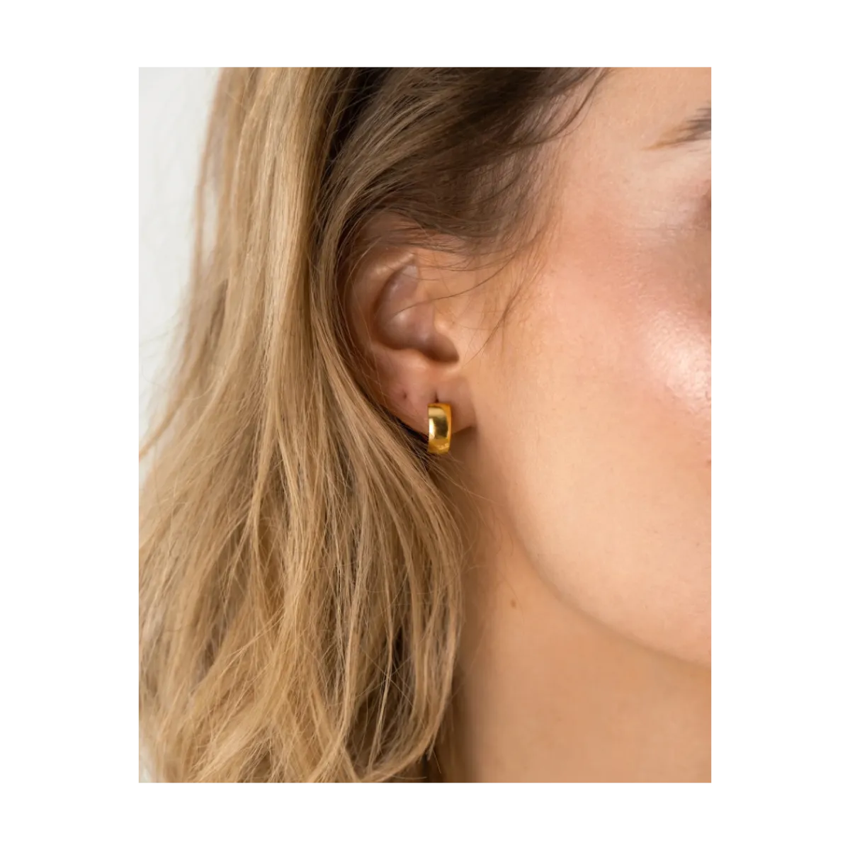Outlet Mockberg Chunky Gold Hoops Small - Gold